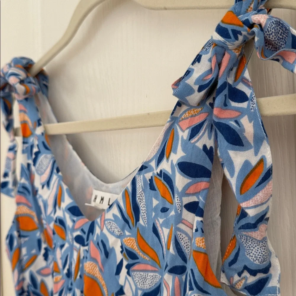 THML Blue and Orange Floral Dress - Picture 10 of 11